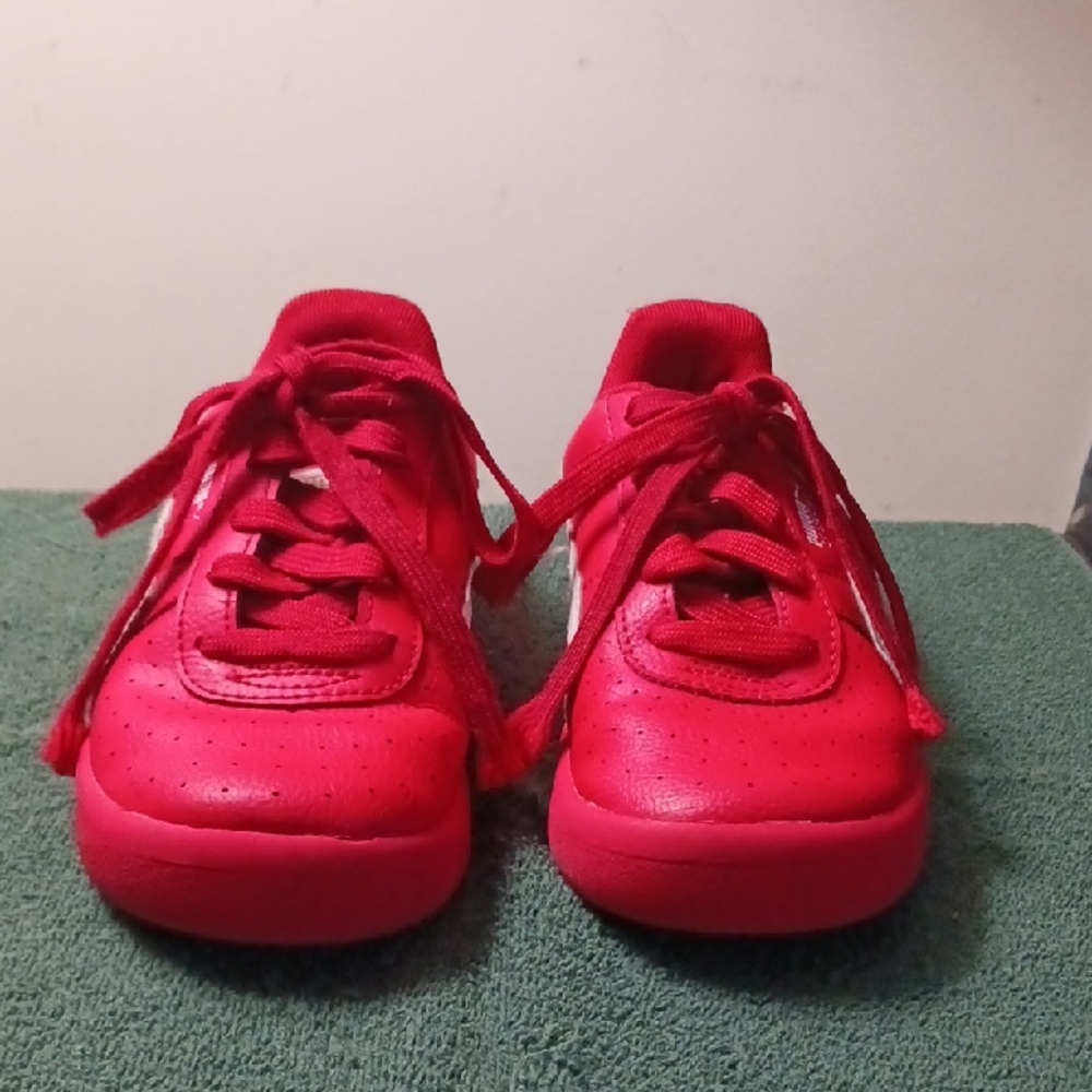 Puma Boys GV Special Vibrant Red Leather Sneakers